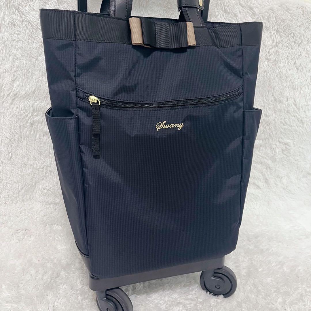 未使用級✨ SWANY スワニー ルバンド ネイビー チェック リボン 人気