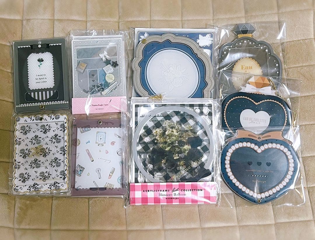 フクヤオンライン キャラ福くじ アクリルフレーム ブラック 黒 バラ売不可