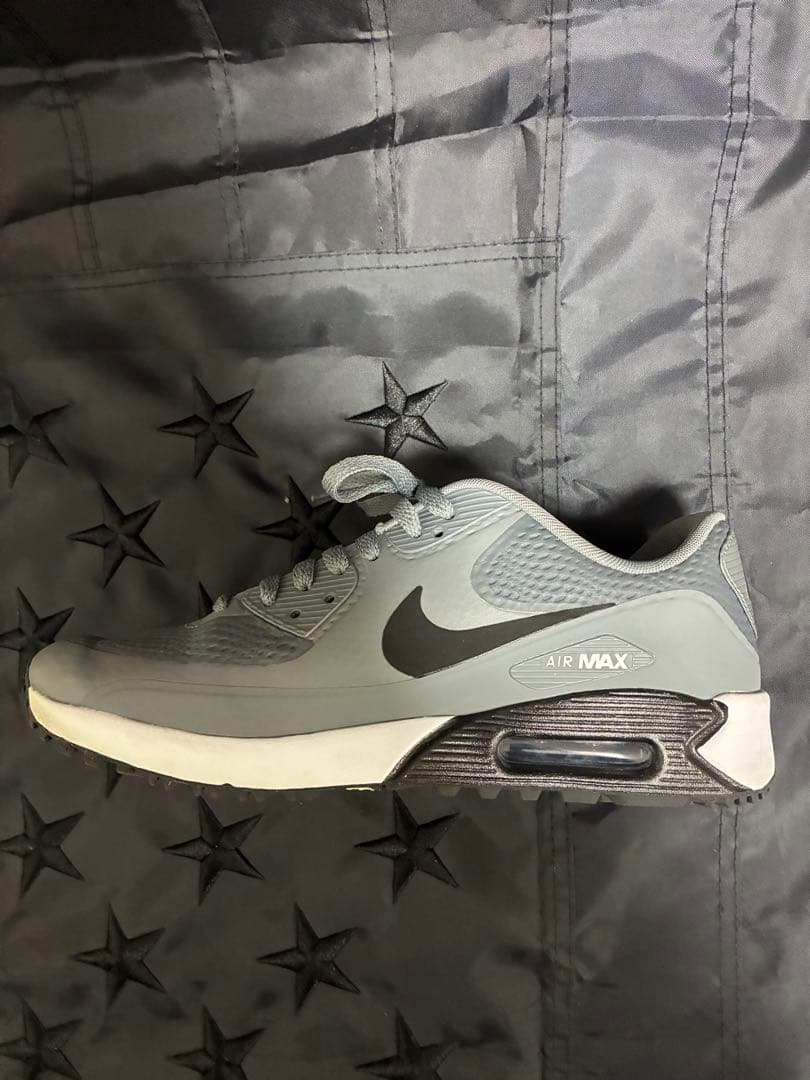 シューズ(男性用) NIKE GOLF AIR MAX 90 smoke grey 26.5