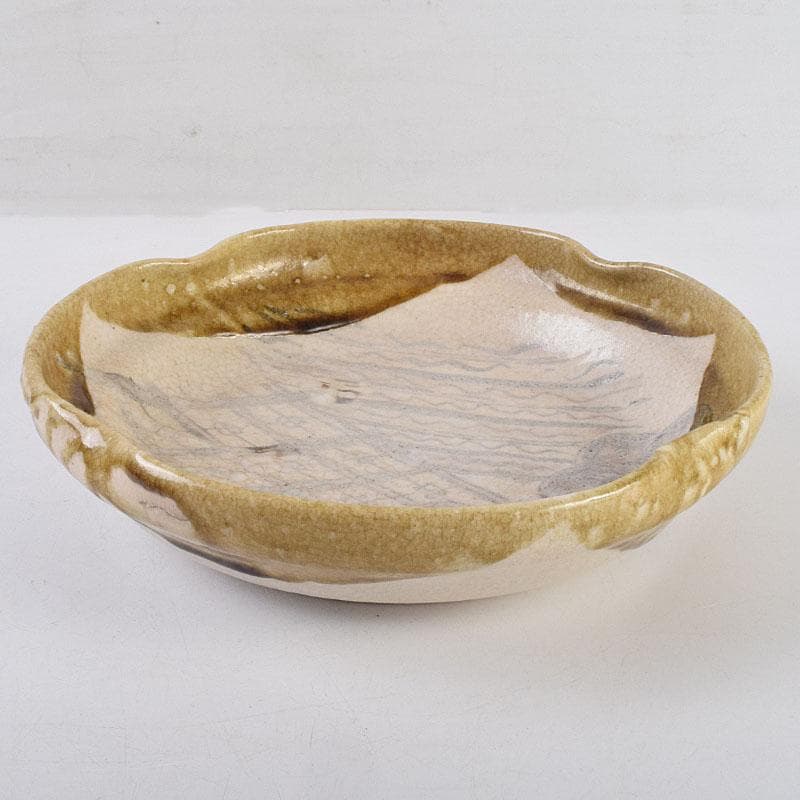 北大路魯山人作　絵志野　鉢　共箱　V　R9184B