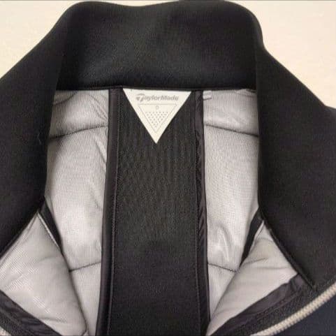 テーラーメイド 中綿ベスト XL 秋冬 防寒 ブラック×ネイビー Oサイズ