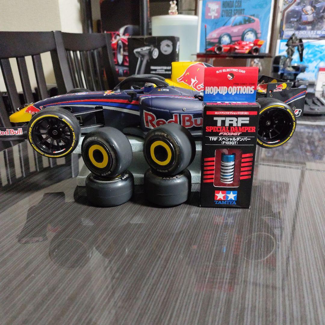 タミヤ1/10　F 104 レッドブル F 1 完成済み　メカ付き