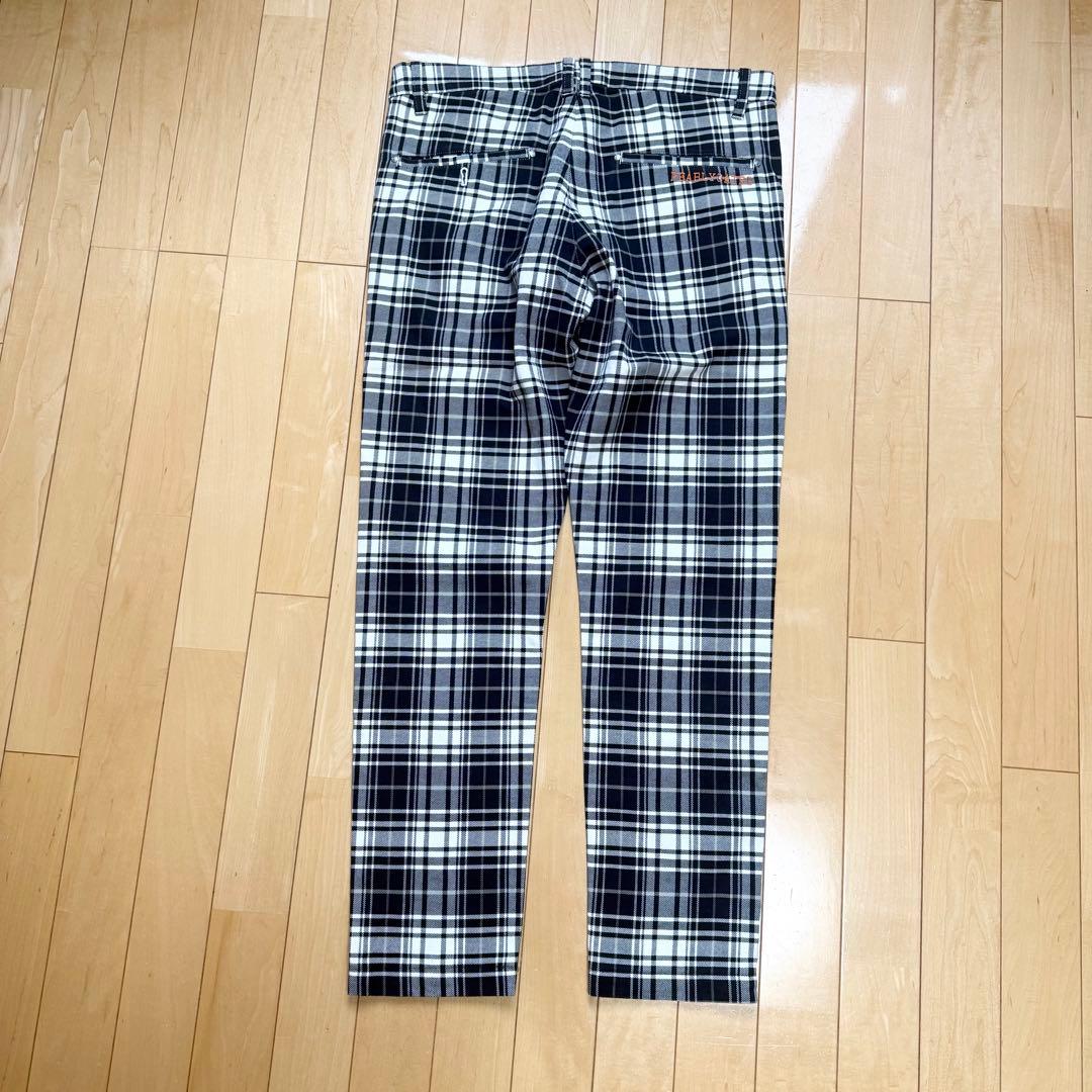 パーリーゲイツ ゴルフウェア パンツ チェック ロゴ刺繍 ウェア サイズ5