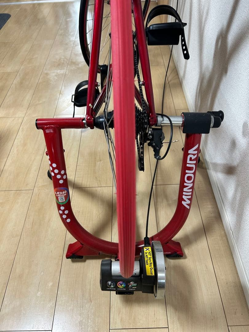 岡山市引渡又はたのめる便verenti ロードバイク+minoura LR340