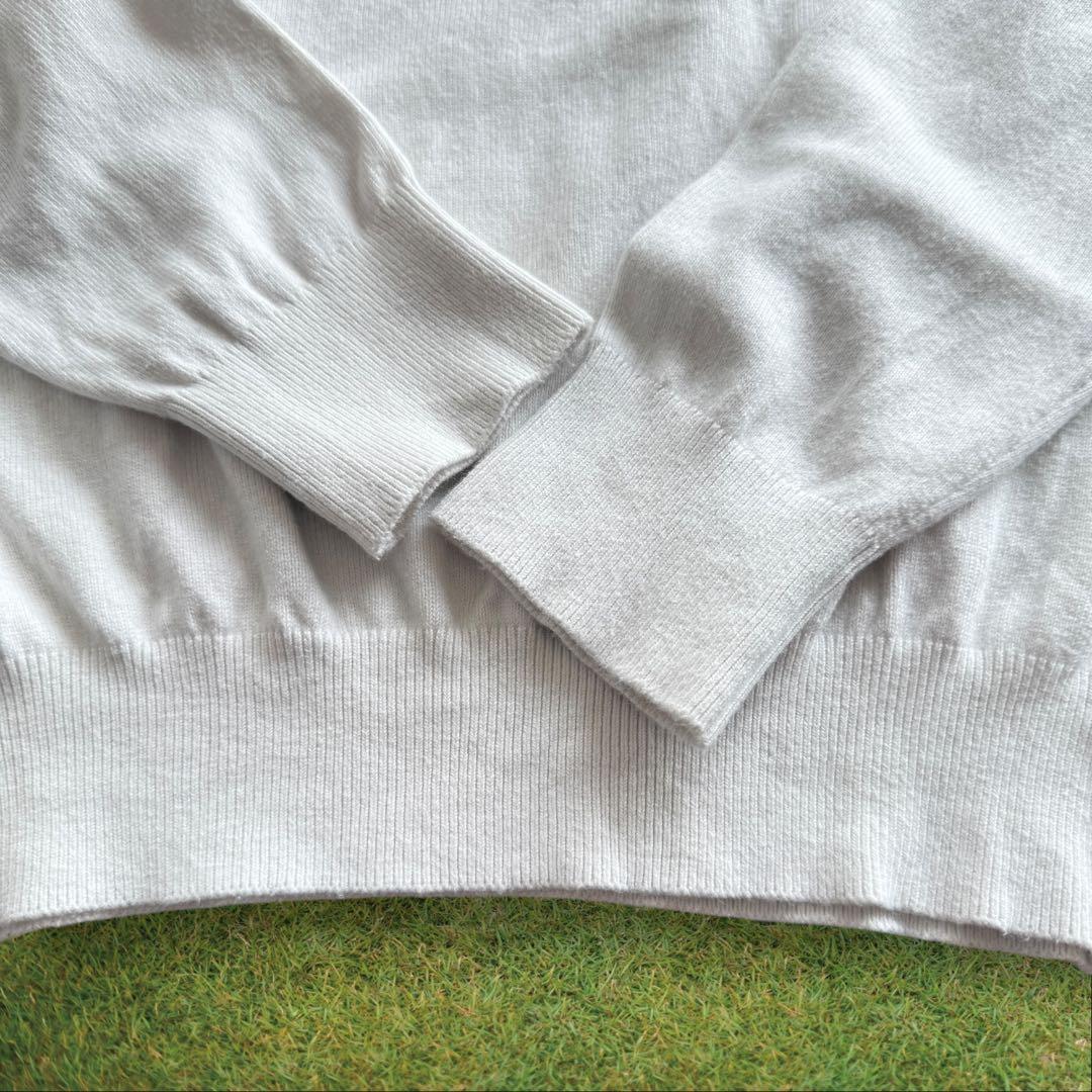 パーリーゲイツ　ニット　セーター　白　ホワイト　4 M〜L相当　モックネック