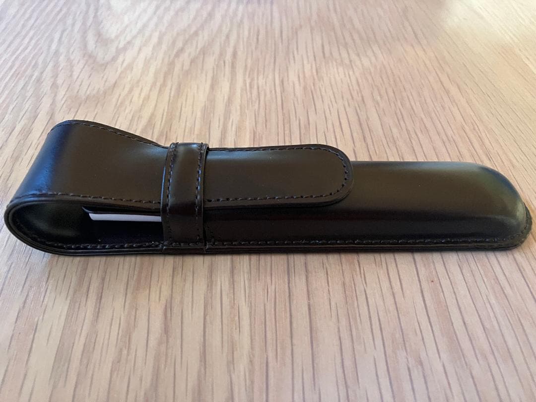 TRIM コードバン 1本挿し ペンケース 肉盛りタイプ チョコ