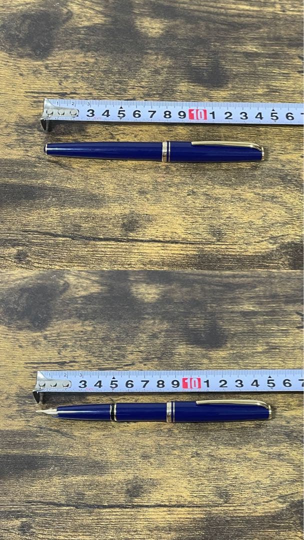 試筆のみ　ジェネレーション　ネイビー　万年筆　14k　中細字　純正ペンケース付