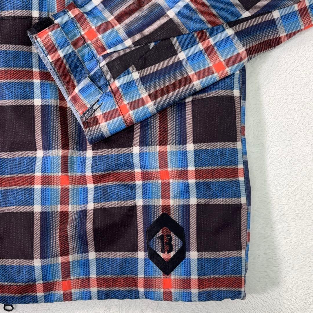 美品【BURTON】バートンスノボウェア DRYRIDE チェック 13ロゴ L