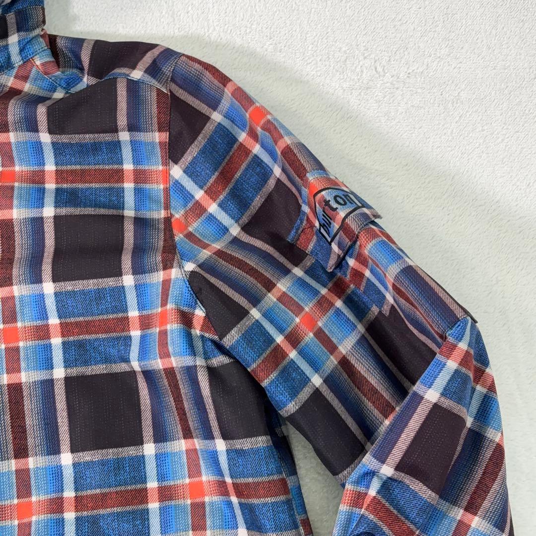 美品【BURTON】バートンスノボウェア DRYRIDE チェック 13ロゴ L