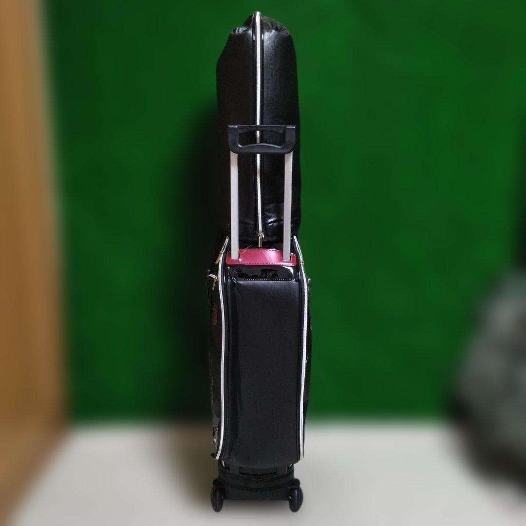 美品　TIGORA キャディバッグ ブラック キャスター付き