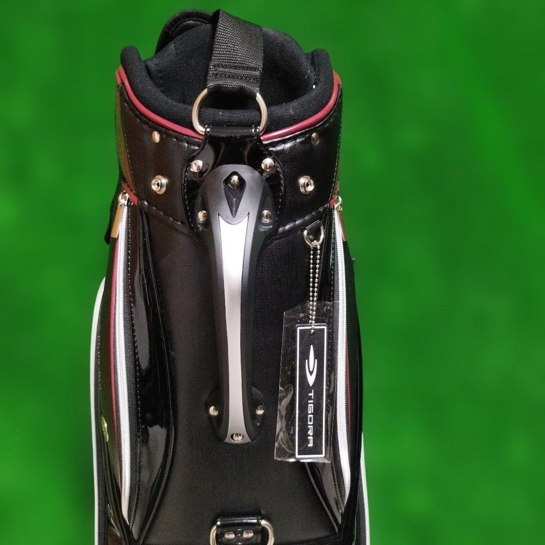 美品　TIGORA キャディバッグ ブラック キャスター付き