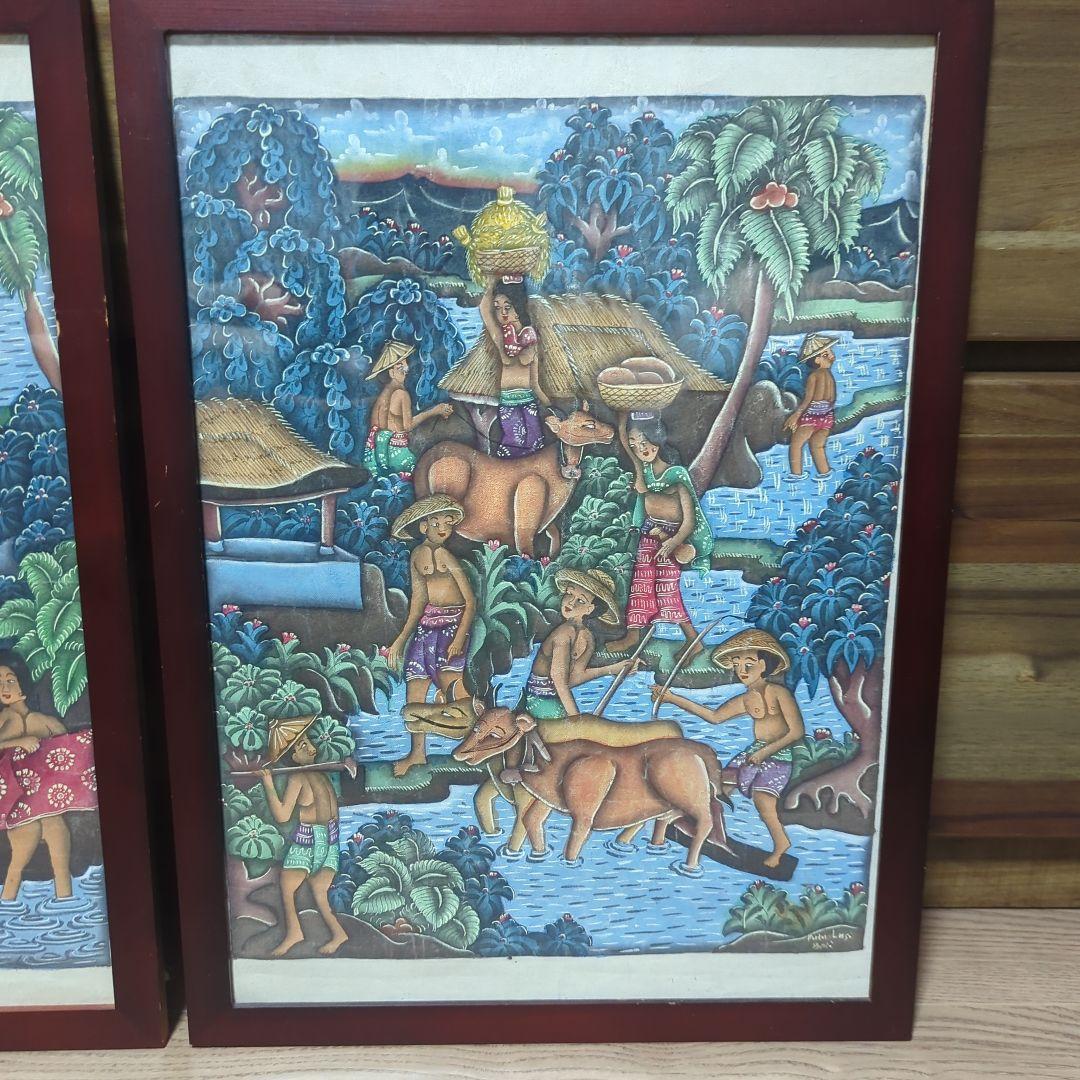 バリ絵画　インテリア