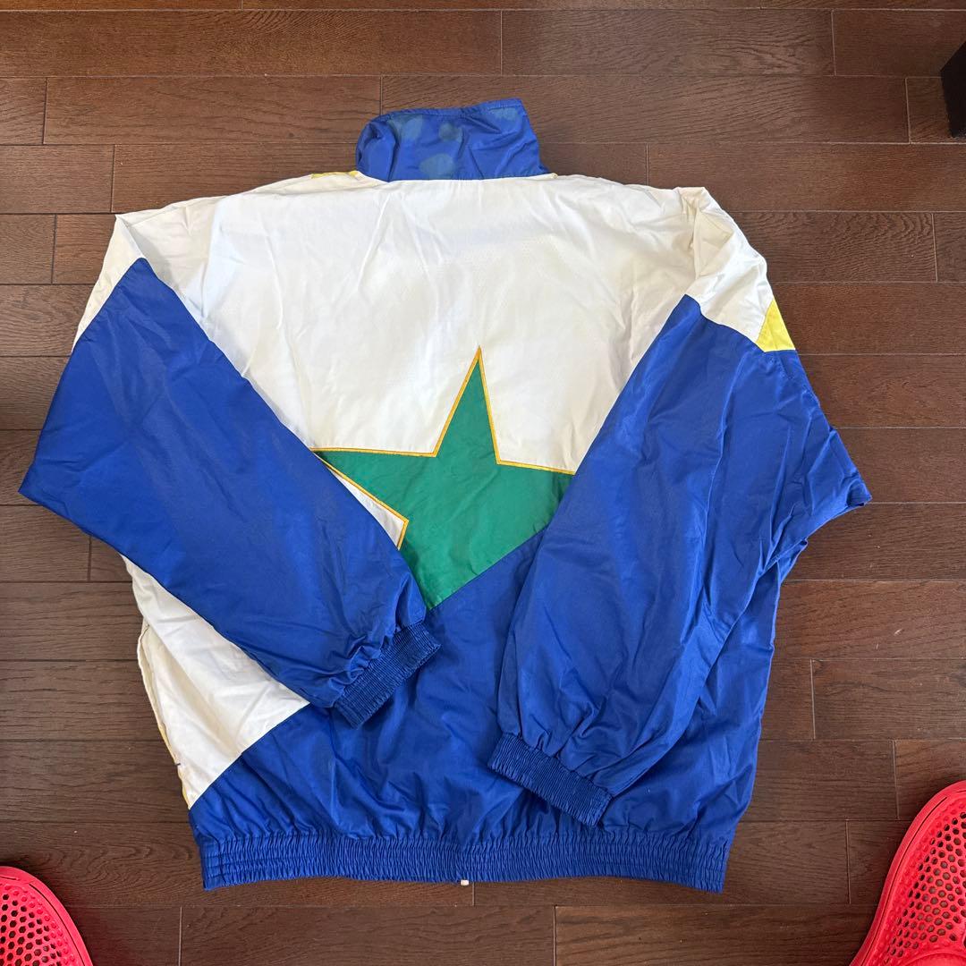 UMBRO ブラジル国旗カラー ピステジャケット Lサイズ　ジーコサイン入り