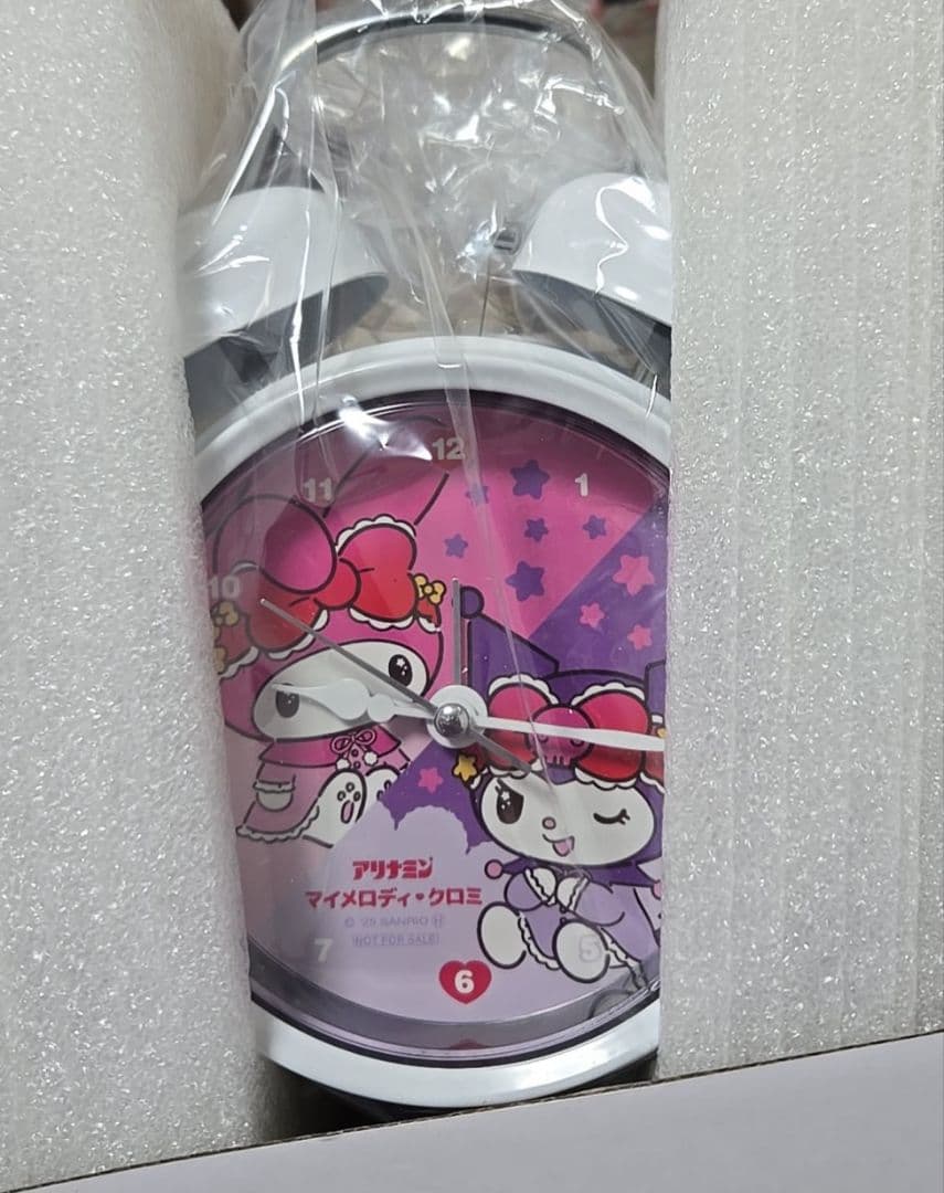 新品未使用未開封　当選品　クロミちゃん　マイメロディ　 アラームクロック ホワイ
