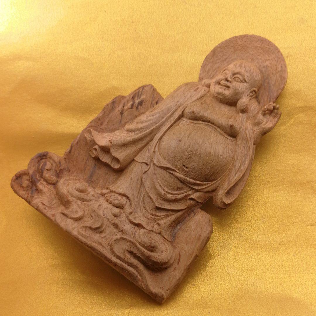 沈香持珠弥勒佛立像(整理番号:AJ16)