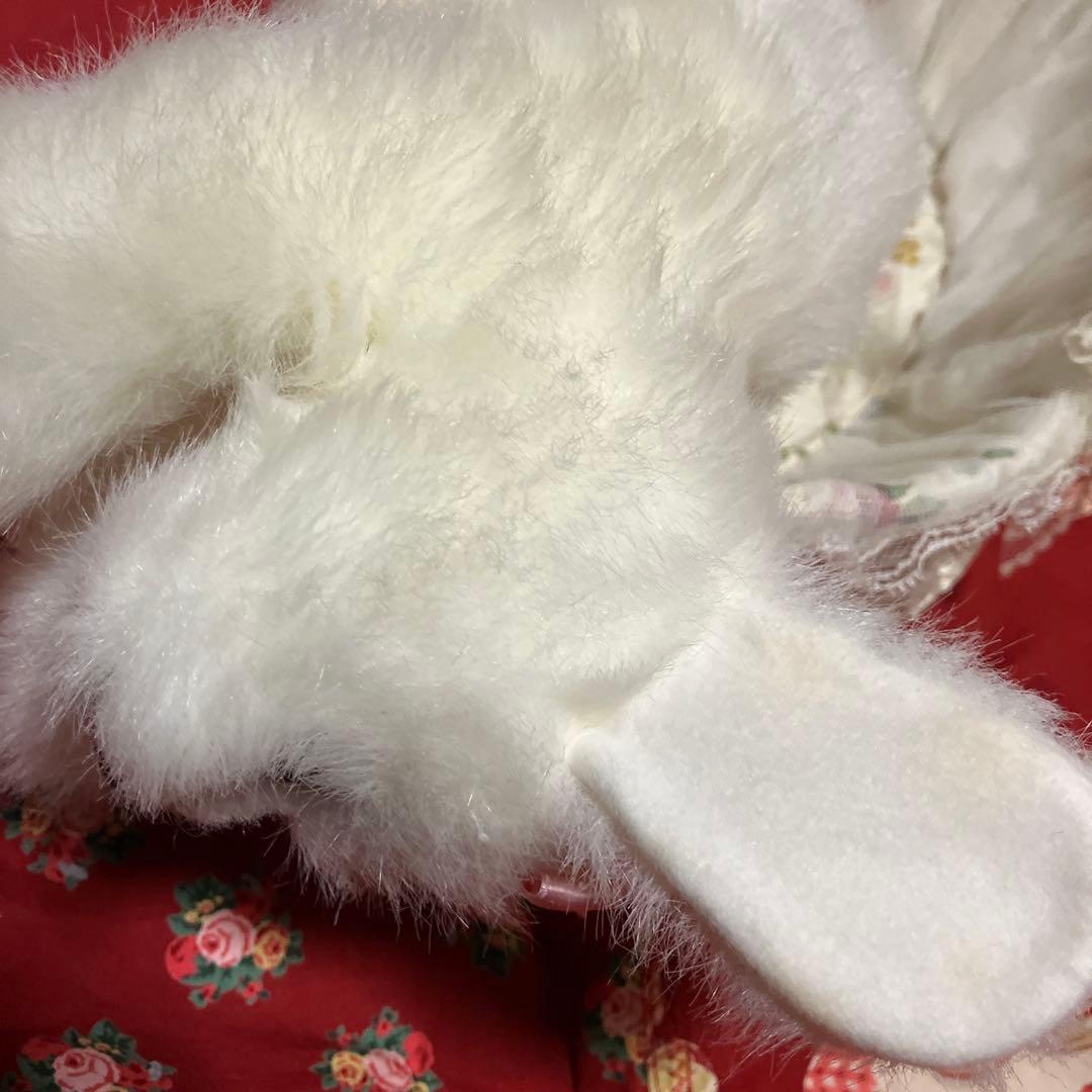 マルチーズぬいぐるみ　犬　白い犬　子犬　わんちゃん　レトロぬいぐるみ犬　リアル