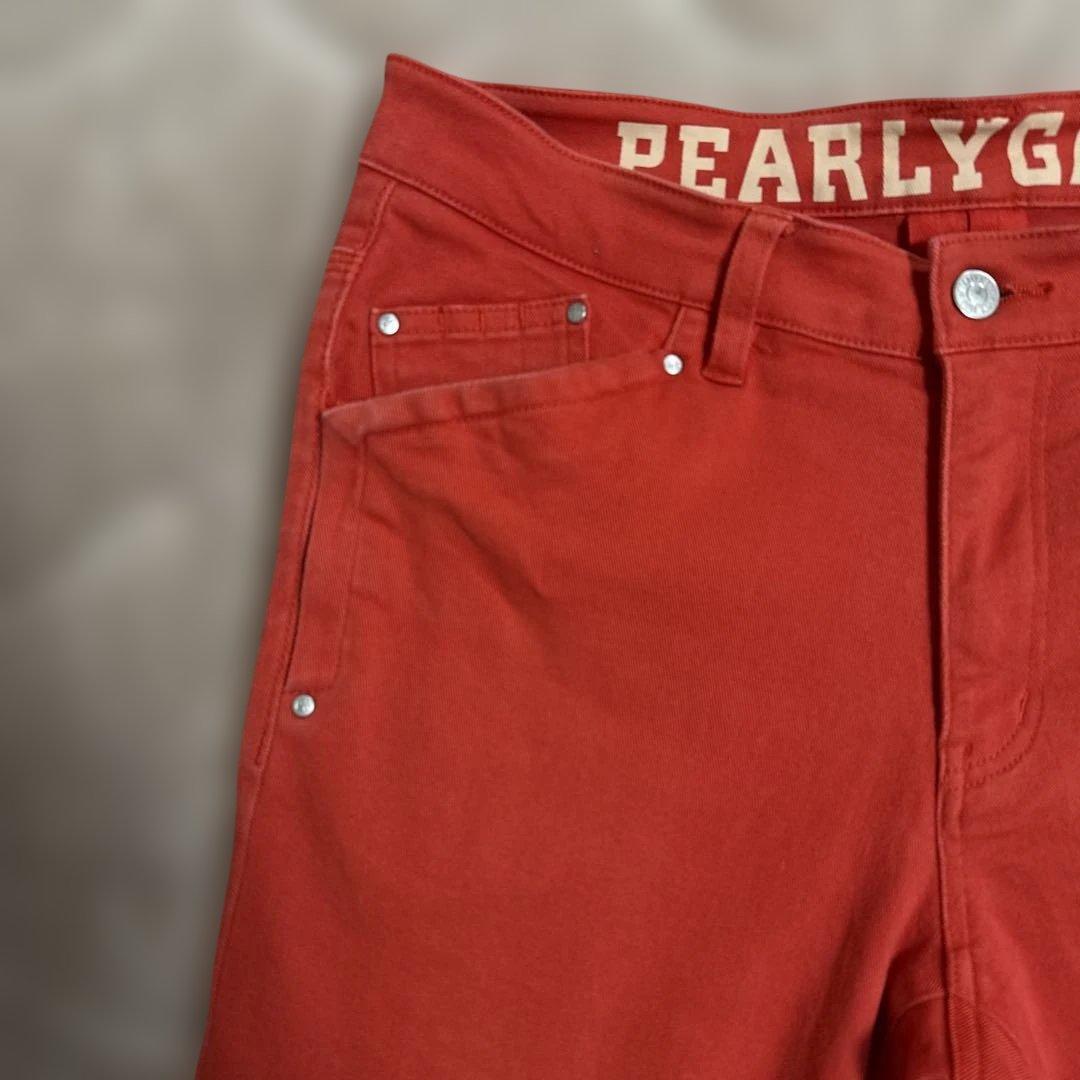 PEARY GATES ゴルフパンツ ストレッチ サイズ4 レッド 赤