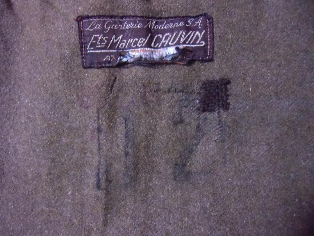 ＢＥ１９４０年代＊ベルギー軍＊レザー/革ジャーキン（実物）