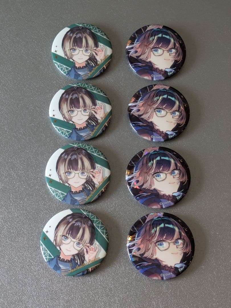 儒烏風亭らでん　缶バッジ　×８ ReGLOSS 1st Live