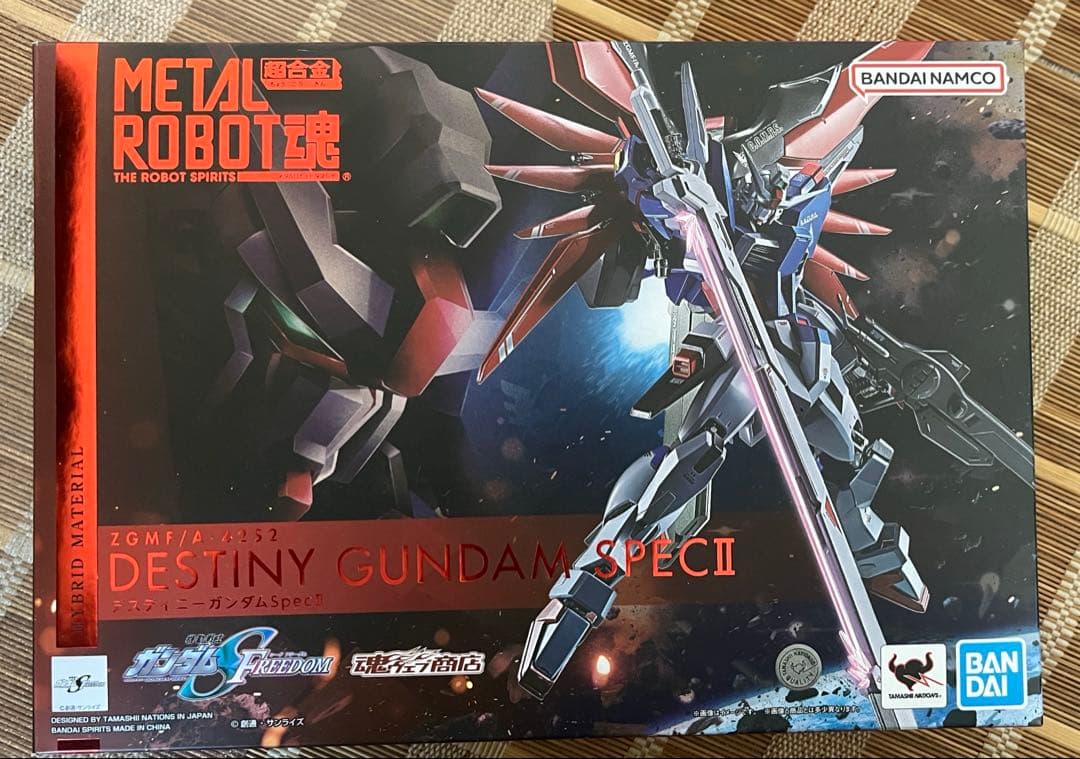 メタルロボット魂　デスティニーガンダム＆光の翼＆ゼウスシルエット 開封済