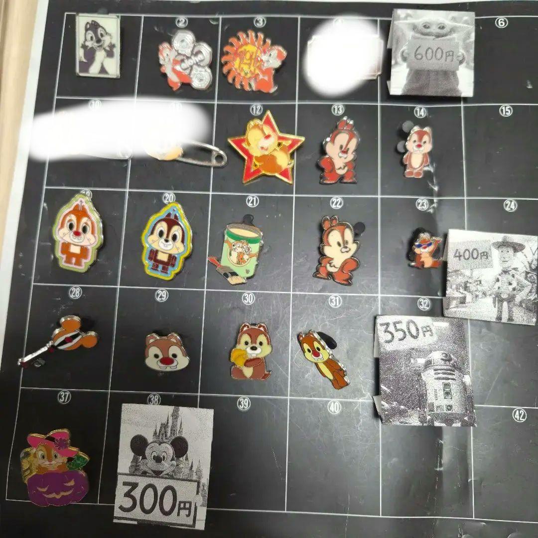 チップとデール　クラリス　海外　ピントレ　ディズニーピン　セット　まとめ