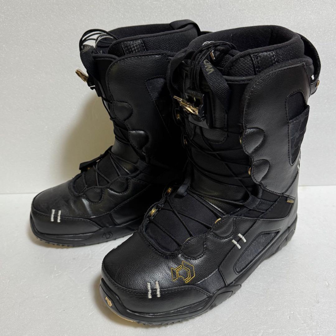 27.5cm スノーボードブーツ 黒色ブラック 初心者格安処分