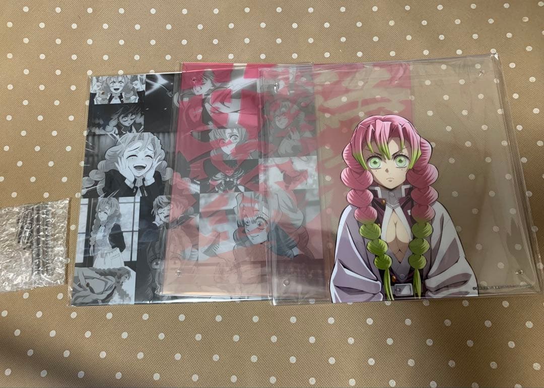 鬼滅の刃　甘露寺蜜璃　二層アクリルブロック　コラージュレイヤードパネル