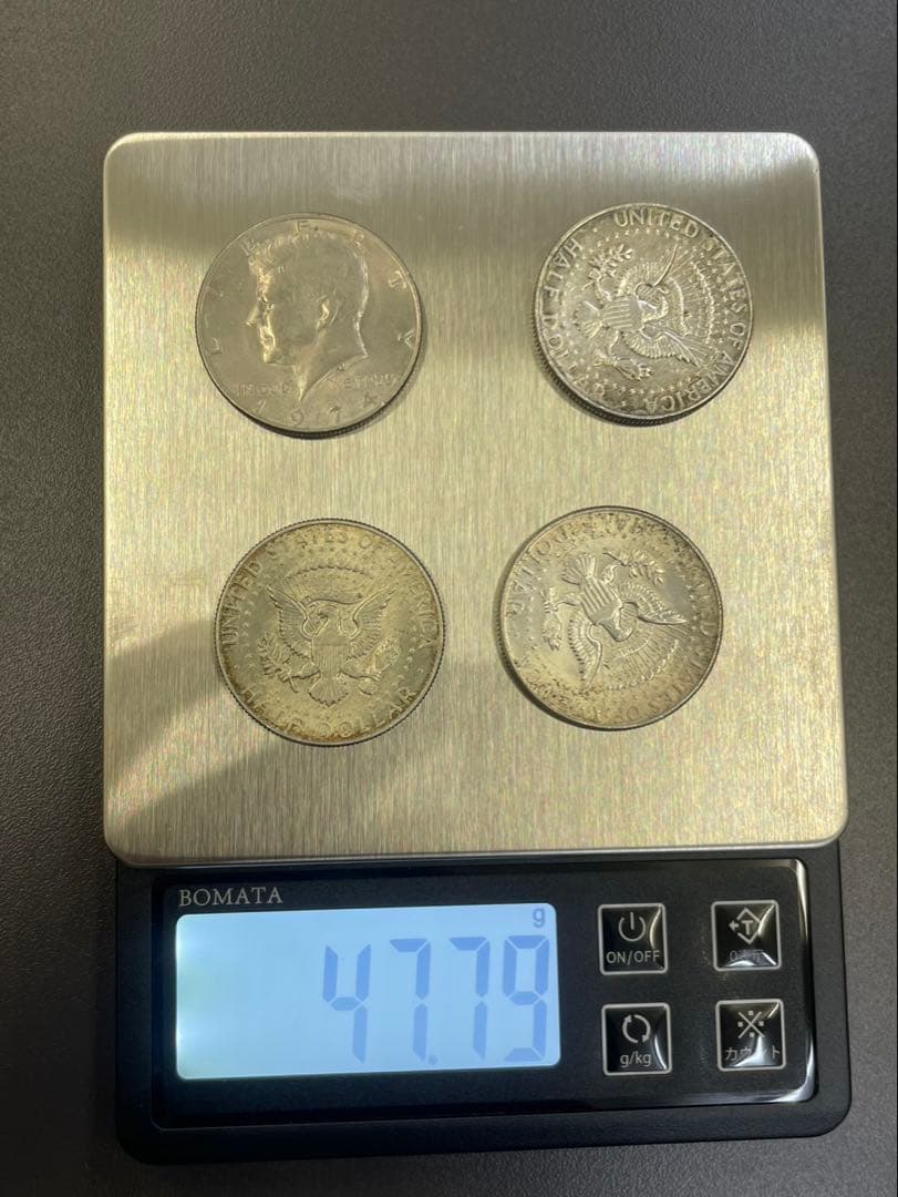 ケネディー　ハーフダラー　1964等　計4枚まとめ