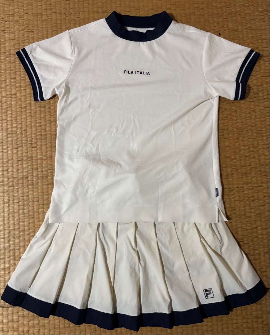 FILA フィラゴルフ モックネックシャツ プリーツスカートセット【L】未使用
