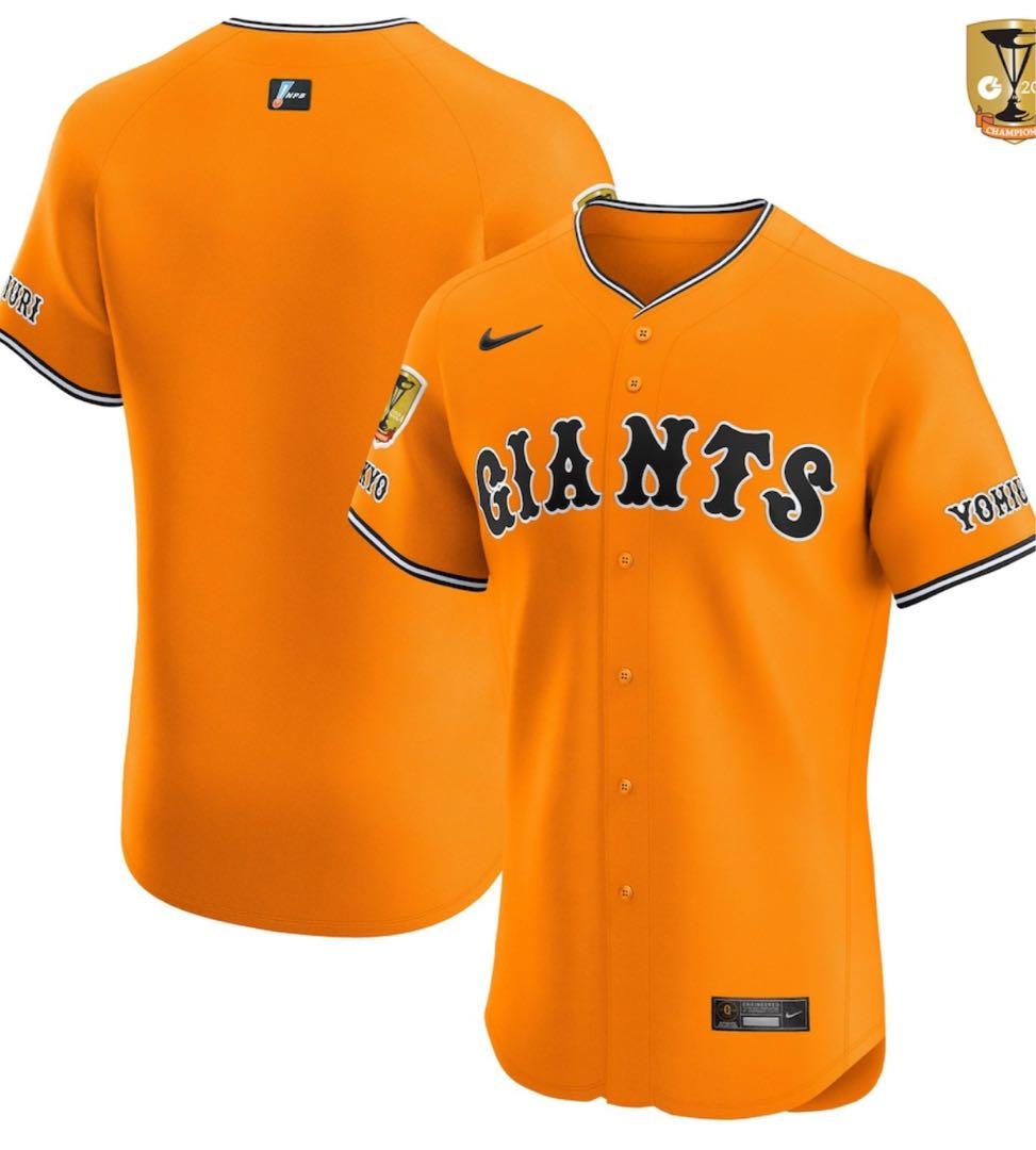 読売ジャイアンツ2025橙魂レプリカユニホーム4thユニ背番号なしSize2XL