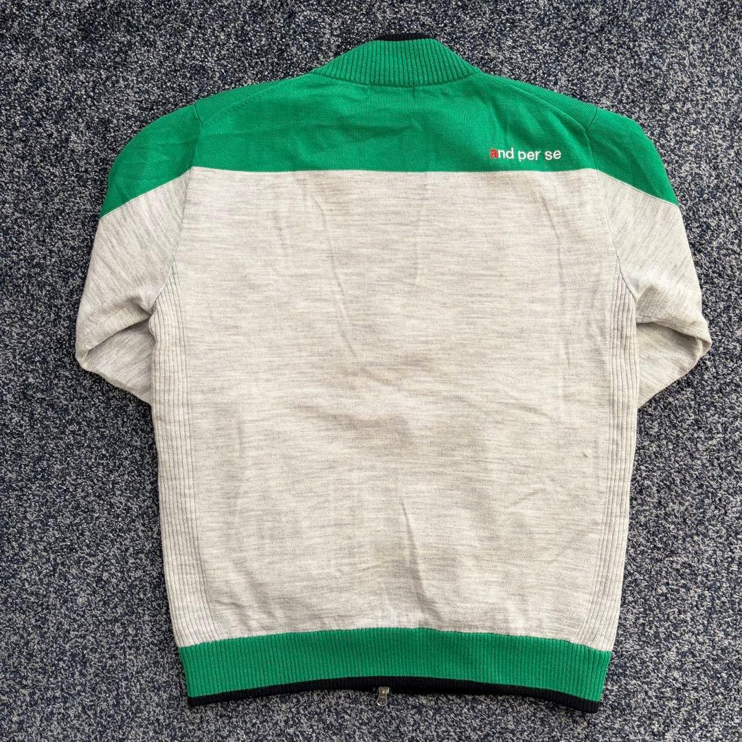 アンパスィ　裏地　防風　ニットジャケット　ブルゾン　アウター　ゴルフウェア　ＬＬ