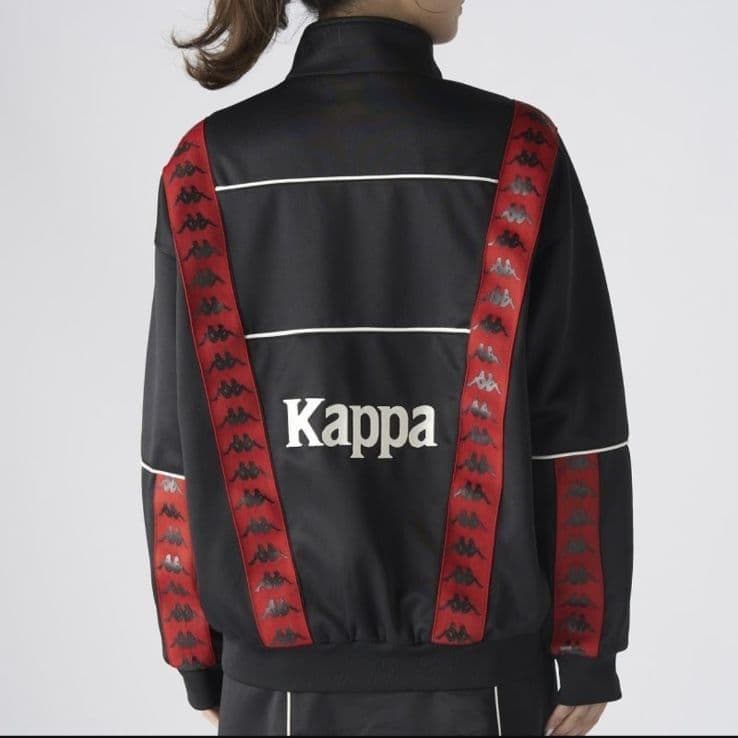 ☘️新品 カッパ Kappa トラックジャケット ジャージ ユニセックス 黒 L