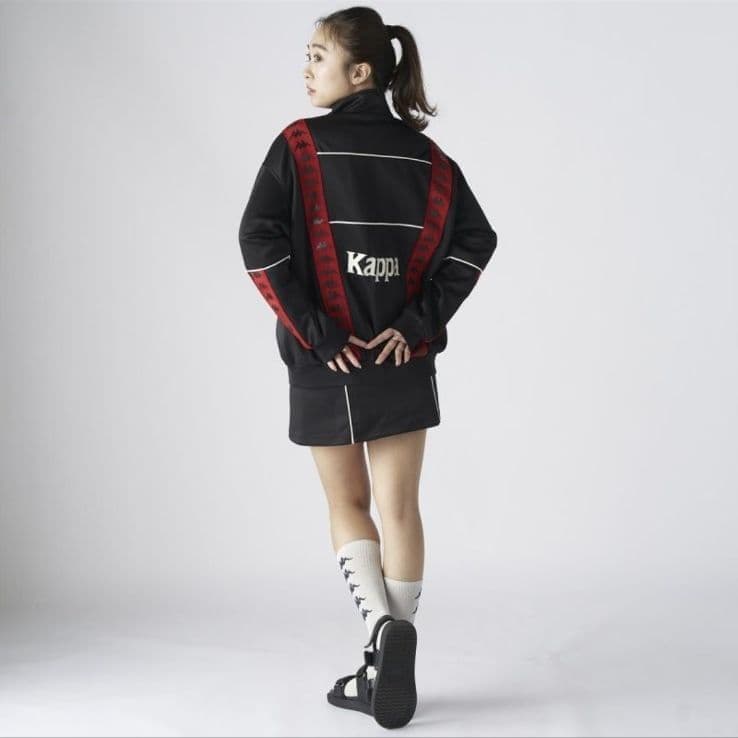 ☘️新品 カッパ Kappa トラックジャケット ジャージ ユニセックス 黒 L