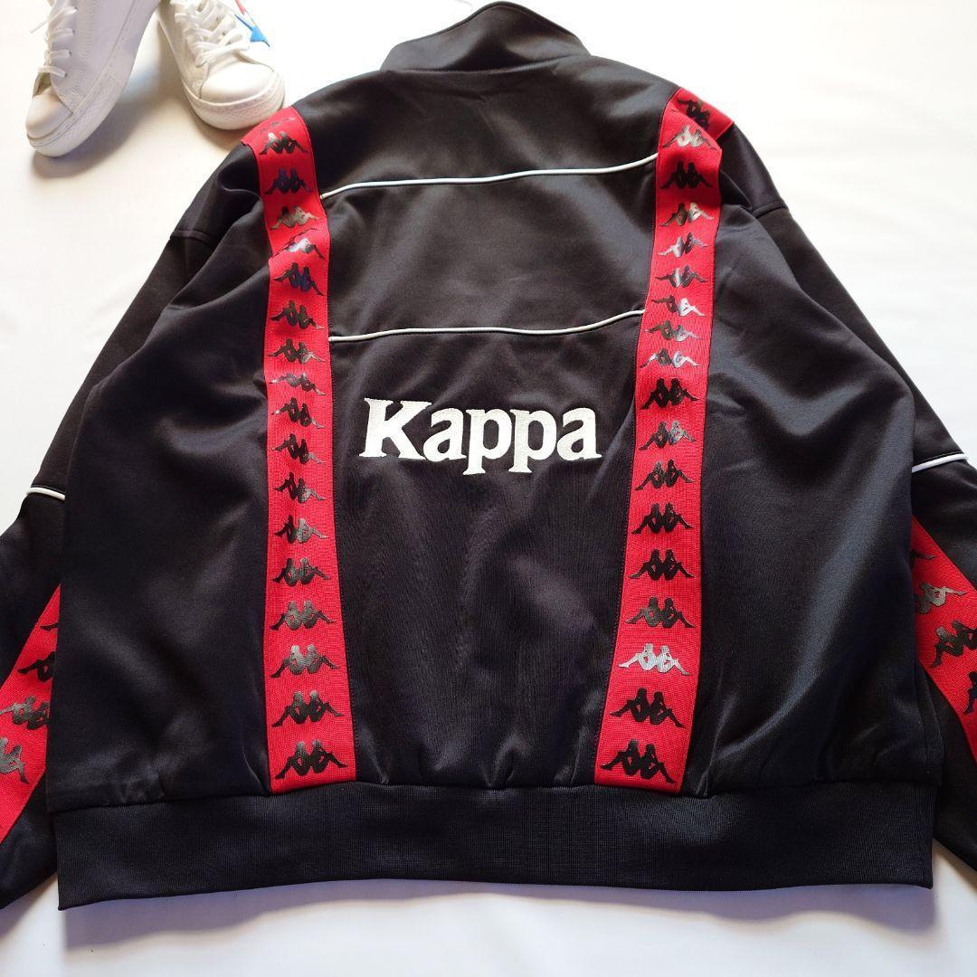 ☘️新品 カッパ Kappa トラックジャケット ジャージ ユニセックス 黒 L