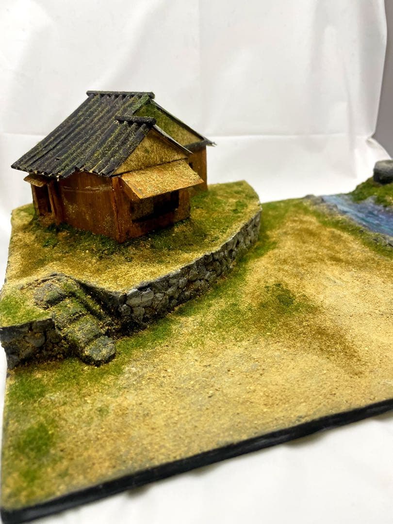 ジオラマベース　260106 のほほんとした家　ガンプラ　Diorama 台座