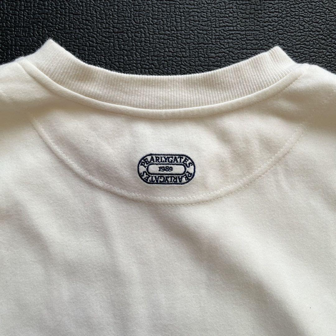 パーリーゲイツ　2024　近年　スウェット　ロゴ　 ダンボールニット　ホワイト