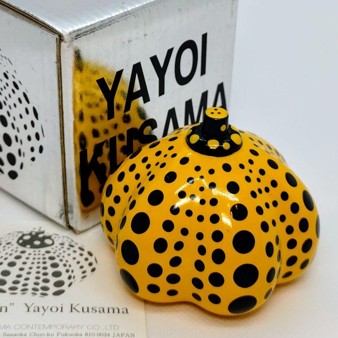 【希少品】草間彌生 パンプキン かぼちゃ オブジェ ペーパーウェイト 箱付