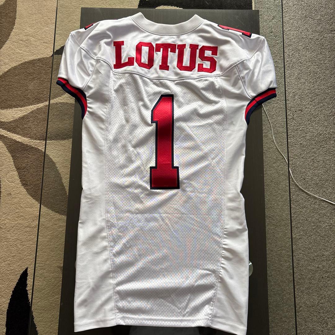 佼成学園アメフト部“LOTUS“試合用ジャージ ホワイト【選手実使用】