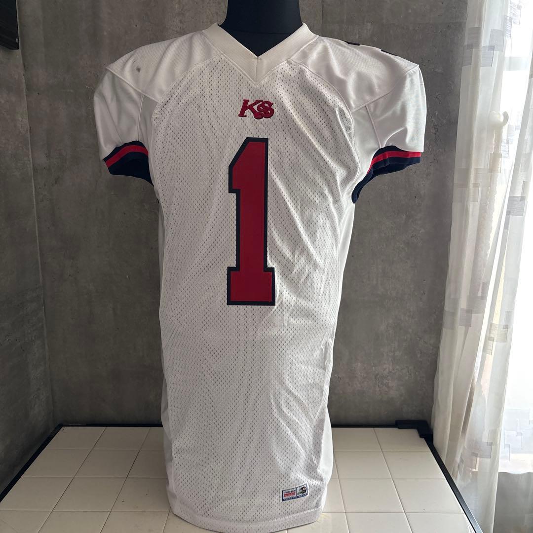 佼成学園アメフト部“LOTUS“試合用ジャージ ホワイト【選手実使用】