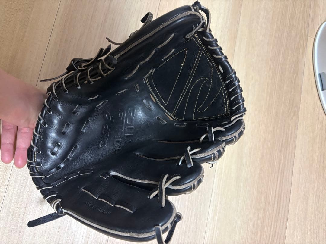 アシックス 硬式グローブ 黒
