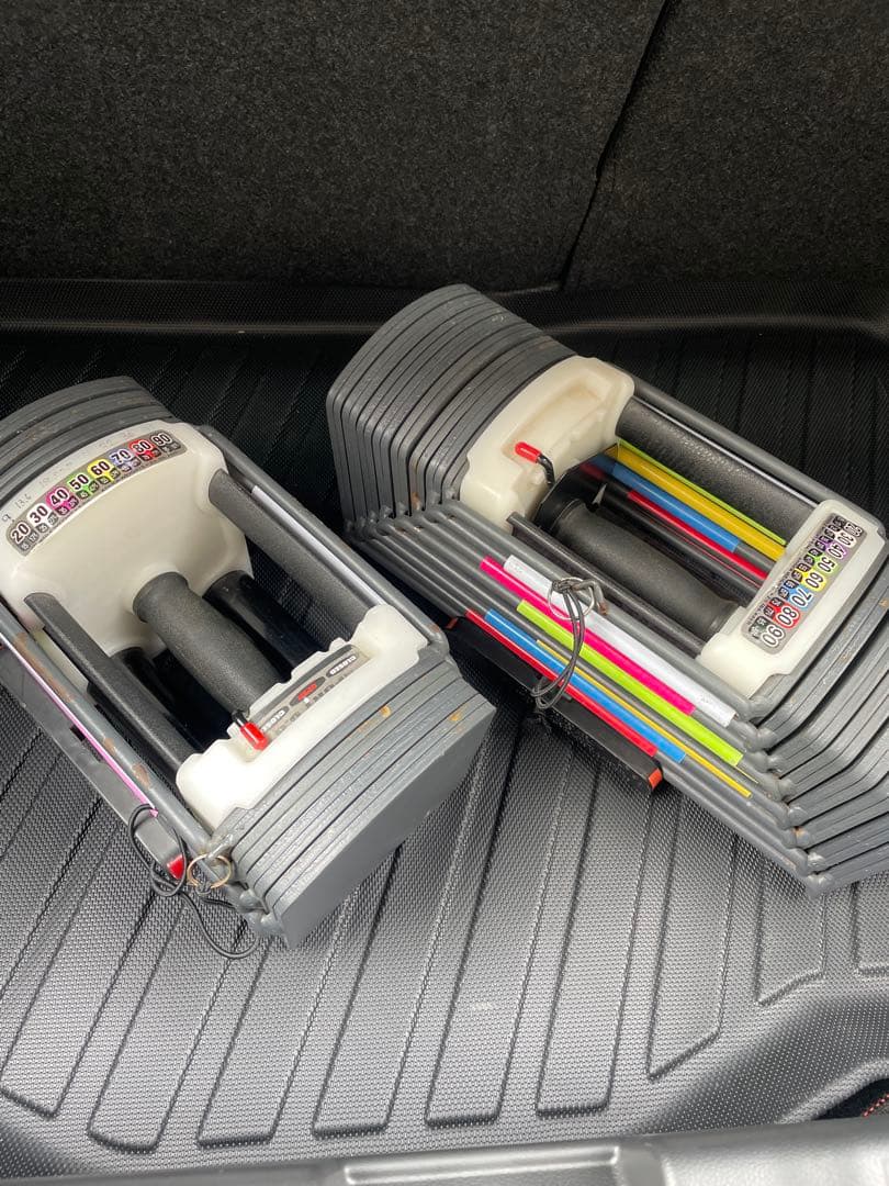 TOPFILMパワーブロック 可変式ダンベル 約41kg・22kg 2個セット