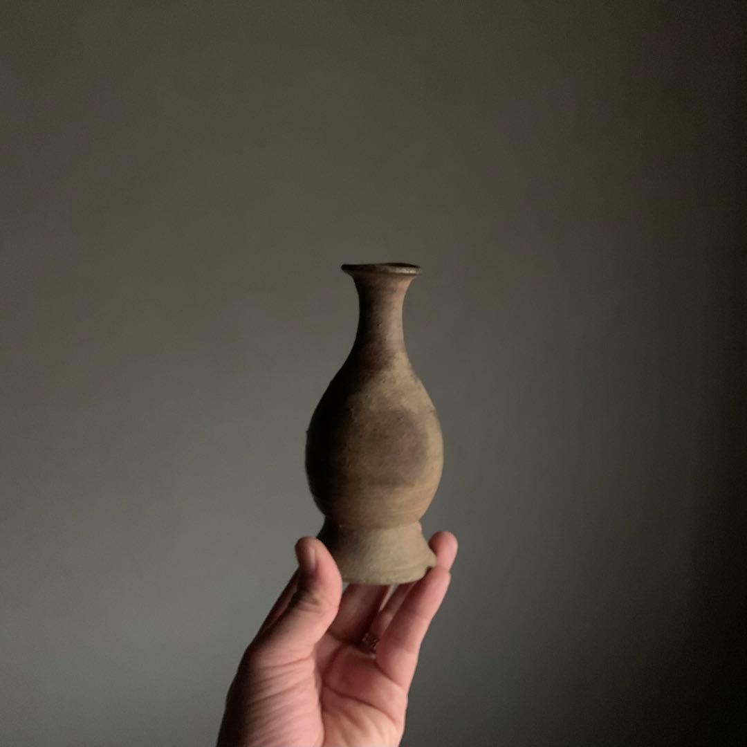 喜名・知花 焼締台付瓶 徳利 琉球美術 古美術 酒器 古道具 アンティーク