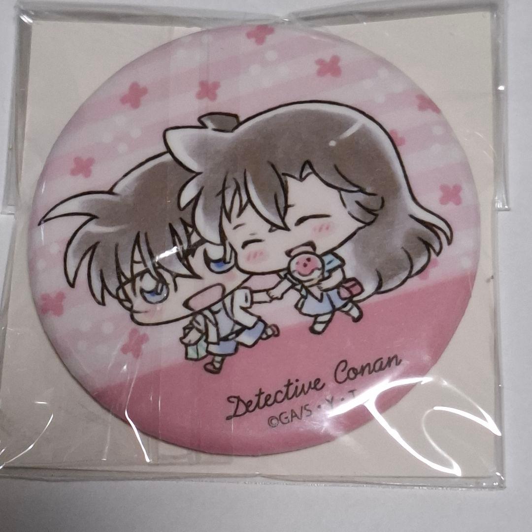 名探偵コナン　江戸川コナン　毛利蘭　缶バッジ　缶バッチ　have fun!