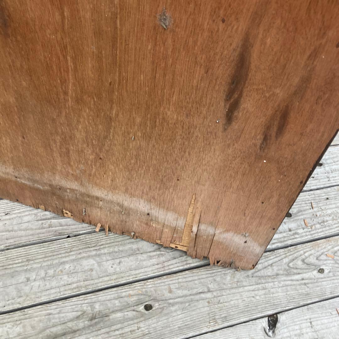 昭和レトロ 無垢材 茶箪笥 すりガラス サイドボード 古家具 古民家 ビンテージ