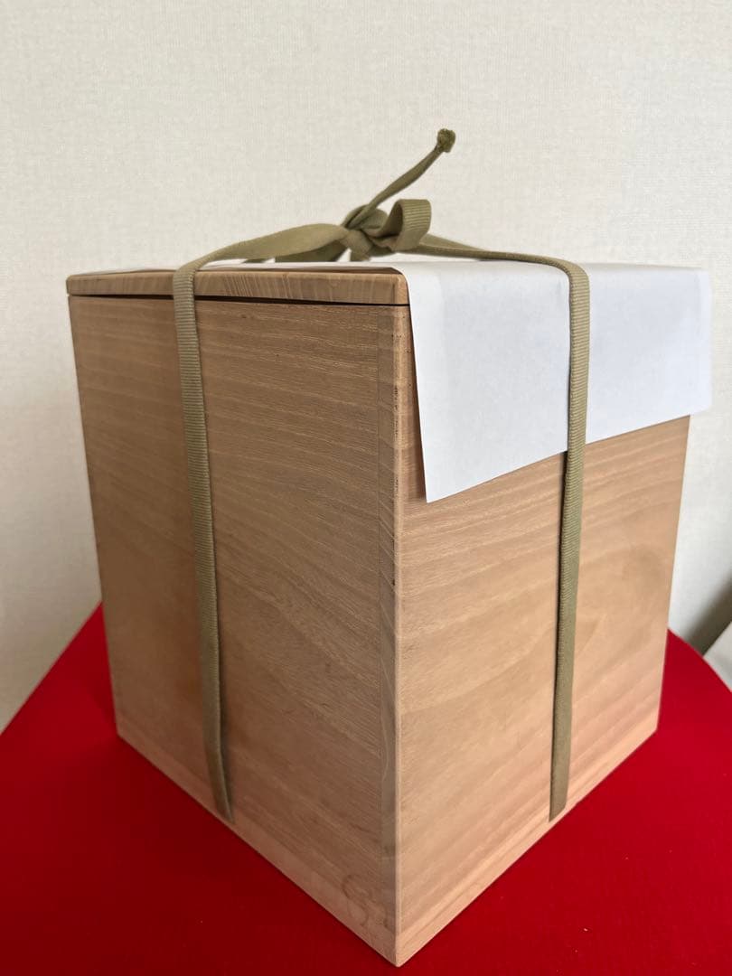 人間国宝 吉田美統『釉裏金彩 芙蓉文 花瓶』Y33 共箱 共布 陶歴 立札付