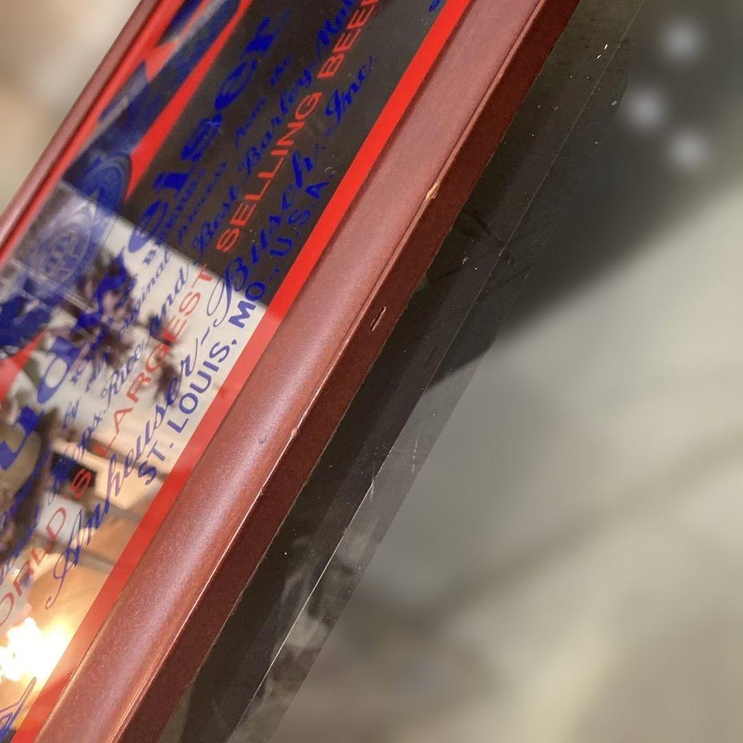 希少　バドワイザー　パブミラー　アンティーク　ヴィンテージ　レトロ