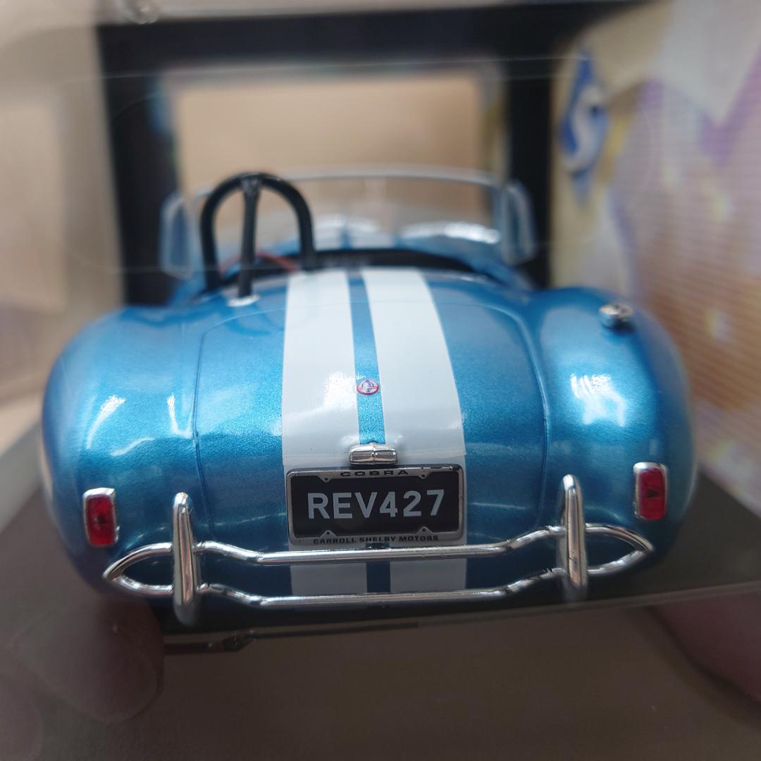 1/18 シェルビー コブラ 427 S/C 1965 ブルー ソリド製ミニカー