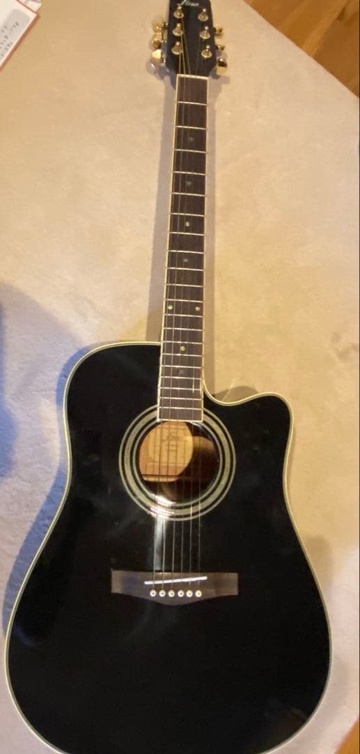 アコースティックギター　ソフトケース　チューナー　ピック付き