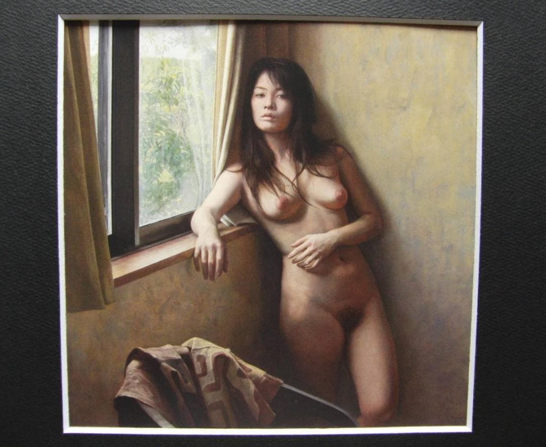 小尾 修、静寂の声、厳選、希少画集・額装画、写実、人気作品、新品高級額 額装付