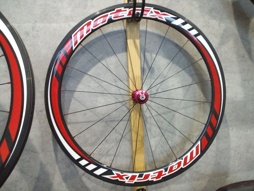 ★美品！MATRIX　カーボンホイール　チューブラー　700c　前後セット★